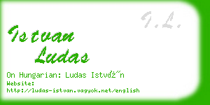 istvan ludas business card